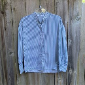 Mango striped button down shirt | Size XXS